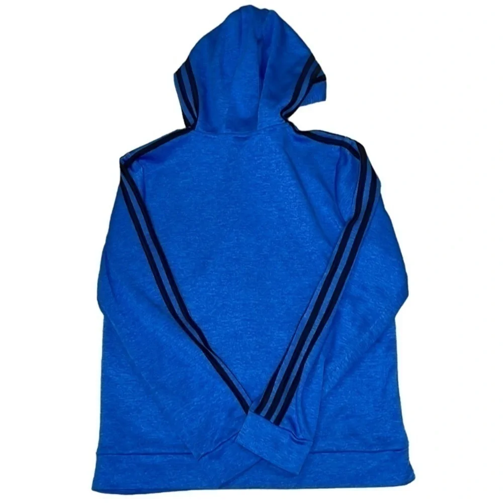 ADIDAS | BLUE ADIDAS FULL ZIP MESH LINED HOODIE